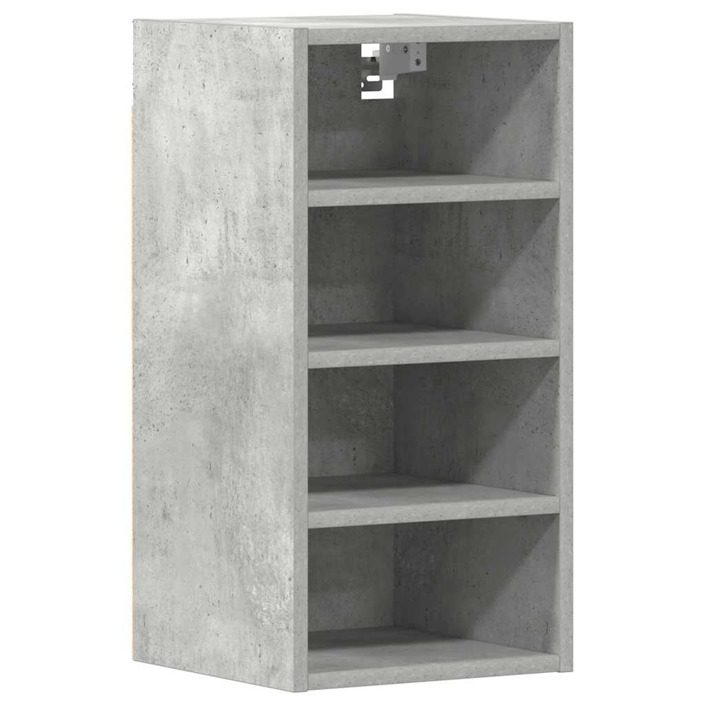 betonszürke szerelt fa függő szekrény 30x29,5x60 cm (854169)