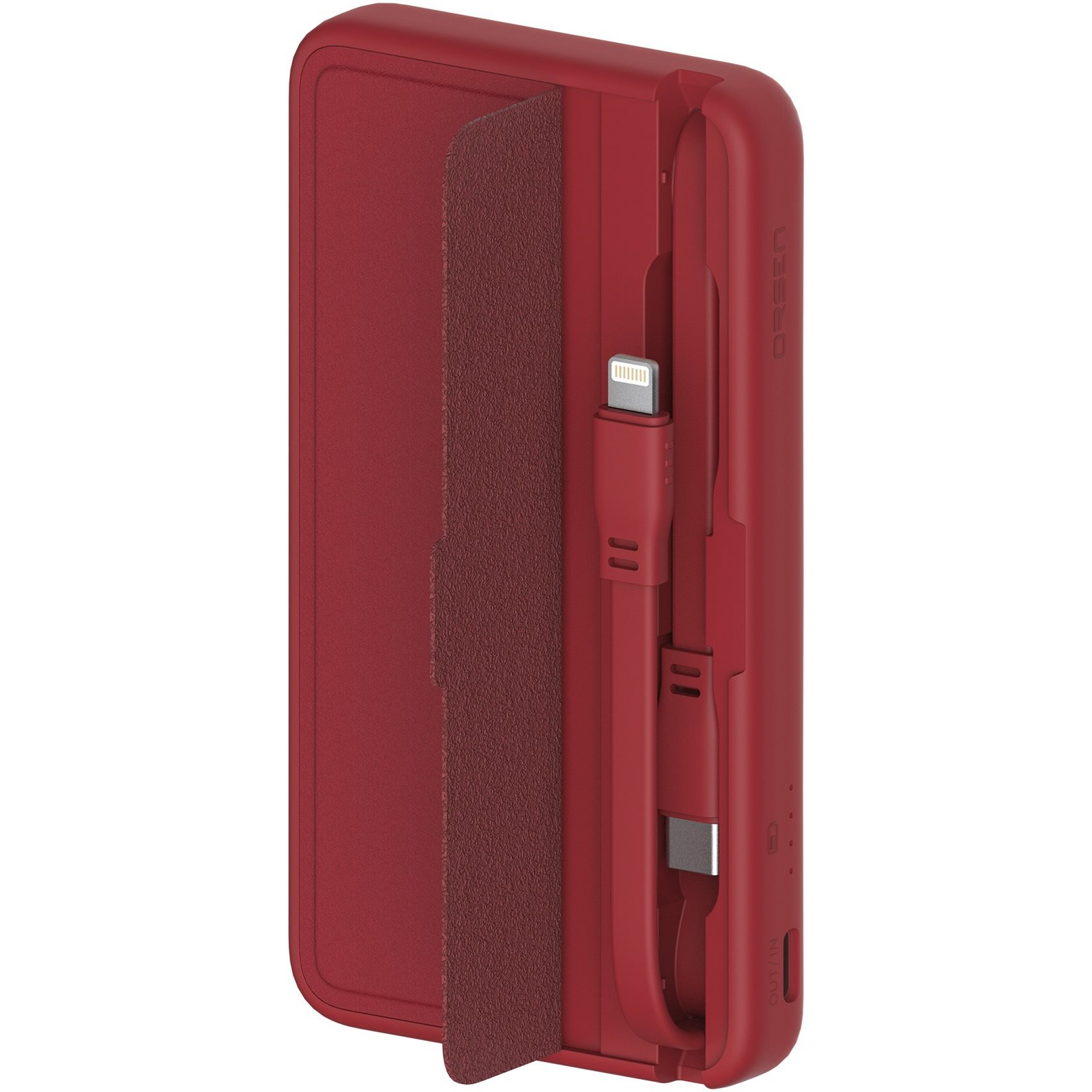 Eloop E57 10000mAh with Lightning and USB-C Cables Red (E57 Red)