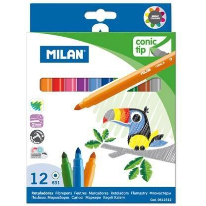 Milan 631 12db-os vegyes színű filctoll készlet (WIKR-929114)