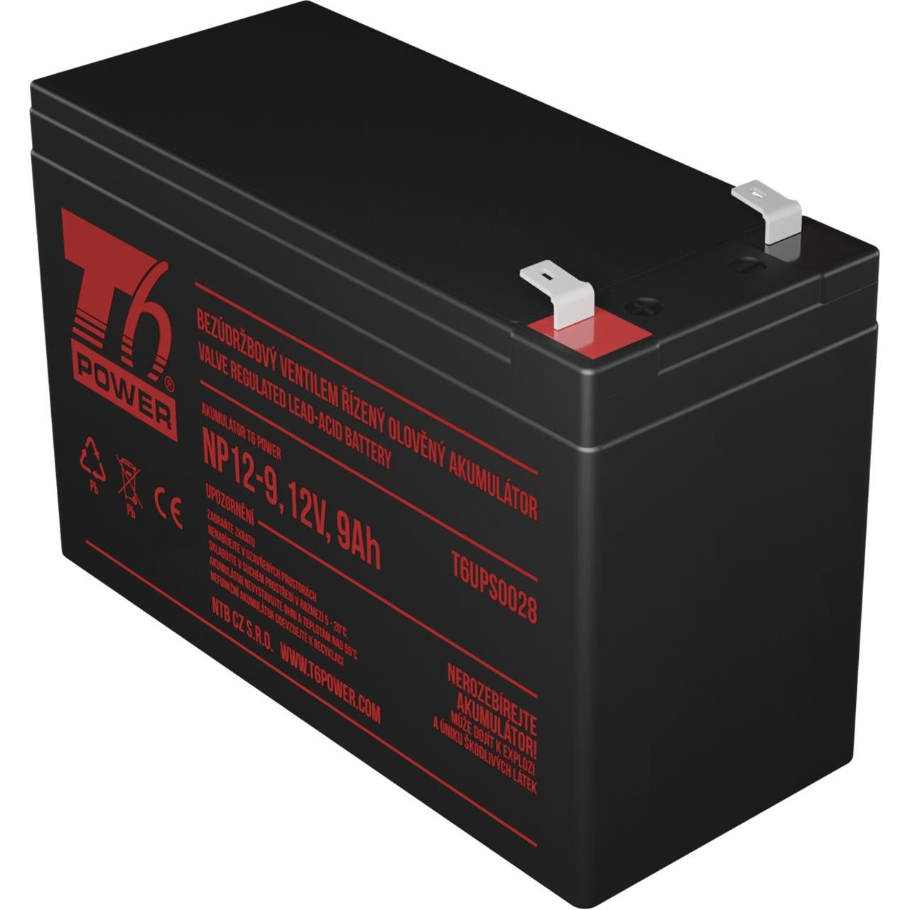 Battery set T6 Power for Fortron FSP Nano 800, VRLA, 12 V (T6APC0009_v86592)