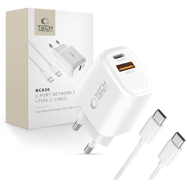 SÍŤOVÁ NABÍJEČKA + USB-C KABEL PRO TELEFON