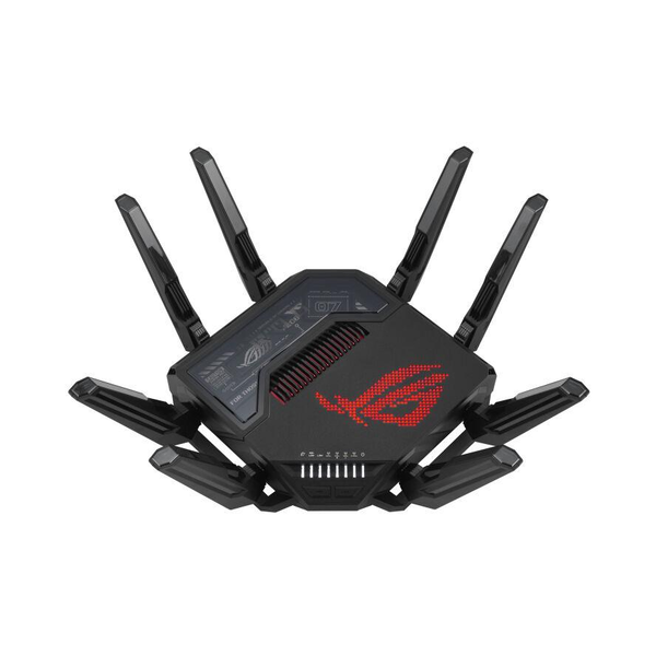 ASUS ROG Rapture GT-BE98 trådløs router 10 Gigabit Ethernet Quad-band (2.4 GHz / 5 GHz-1 / 5 GHz-2 / 6 GHz) Sort