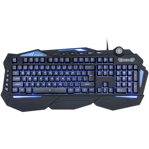 Klawiatura C-Tech C-TECH klawiatura SCORPIA V2 (GKB-119) gamingowy CZ/SK 7 kolory podświetlenia programowalna czarny USB