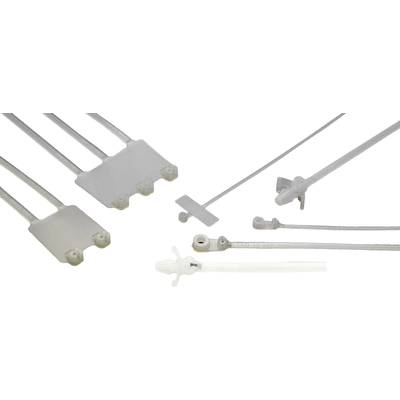 Helukabel 91096-1000 TY 35M Kábelkötöző 199 mm 4.7 mm Átlátszó Fém nyelvvel 1000 db (91096-1000)