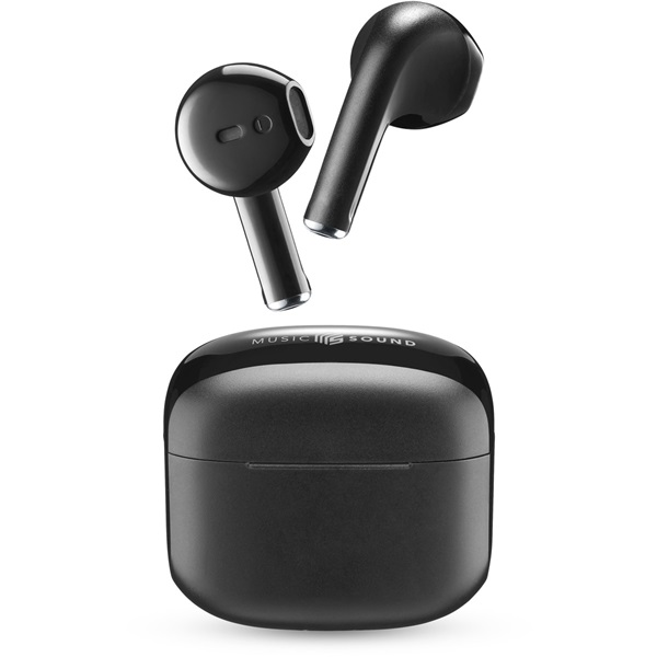 Music Sound Swag Slúchadlá s mikrofónom Bezdrôtový Do ucha Hovor / hudba Bluetooth Čierna (BTMSTWSSWAGK)