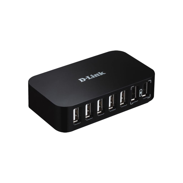 D-Link DUB-H7 USB 2.0 Type-B 480 Mbit/s Sort