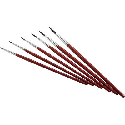 Minőségi ecsetkészlet, méret 0-ás (1db) · 1-es (1db) · 2-es (1db) · 3-as (1db) · 4-es (1db) · 5-ös (1db), Zahn (E10710-02)