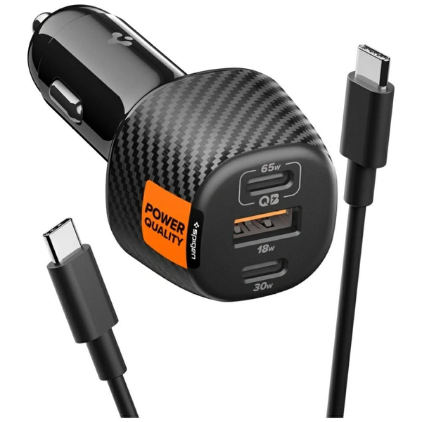 Automobilová do auta Spigen Essential 113W 2x USB-C PD USB-A pro nákladní