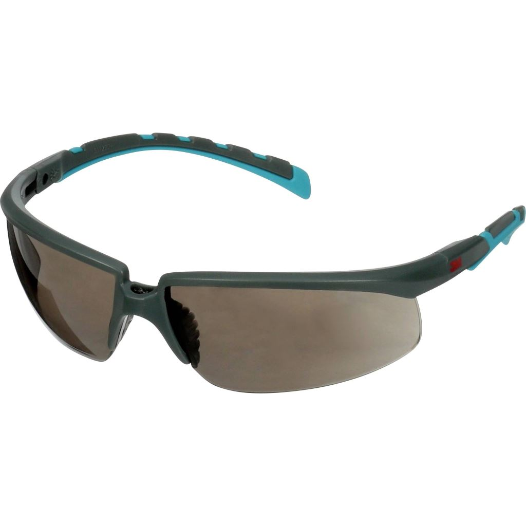 3M Solus S2002SGAF-BGR védőszemüveg, párásodásmentes, karcálló, szürke lencse, szürke-türkiz (S2002SGAF-BGR)