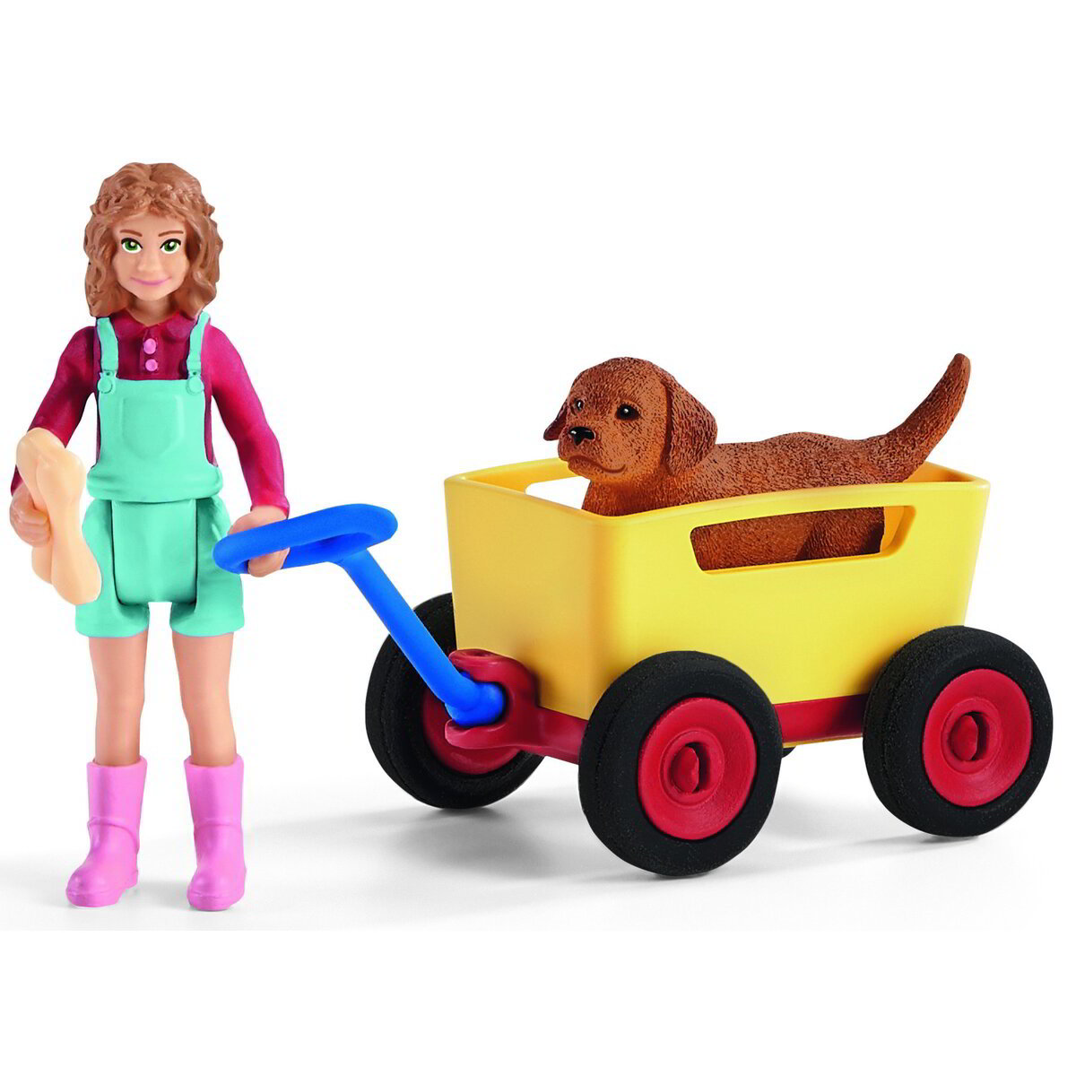 schleich Farm Life Puppy Wagon Ride (42543)