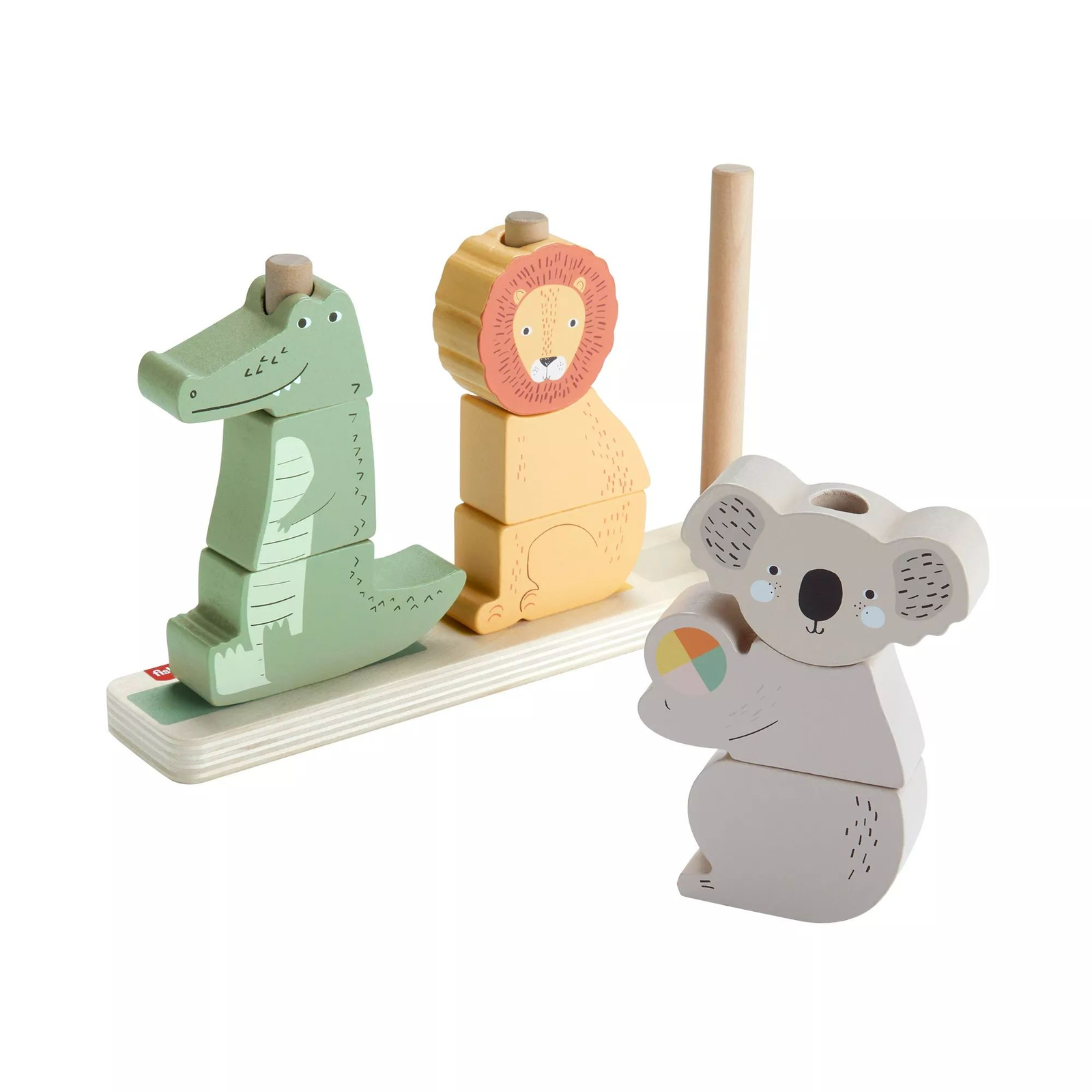 Fisher-Price Wood Fából készült Állatos rakosgató (HXV04)