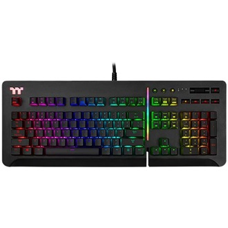 Tastatura gaming mecanica Thermaltake Premium Level 20, Cherry MX Speed Silver switch, RGB, negru