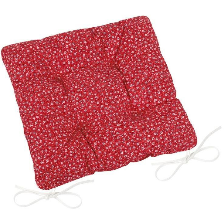 Bellatex Adéla quilted - 40 × 40 cm, quilted - red flower (6298)