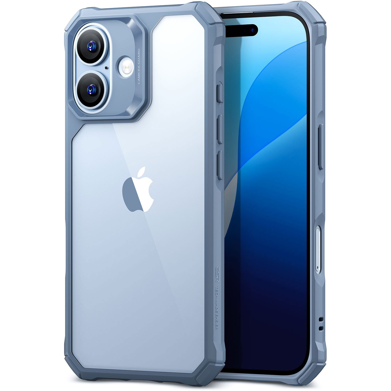 ESR Air Armor Clear Case iPhone 16 Clear Blue tok (1A7750401)
