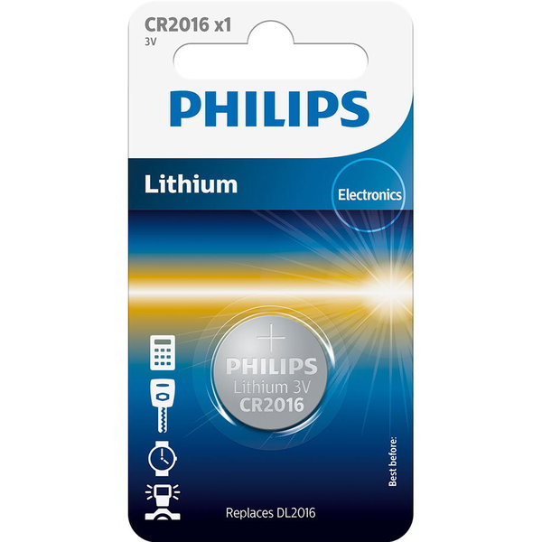 Philips Minicells CR2016/01B batteria per uso domestico Batteria monouso Litio