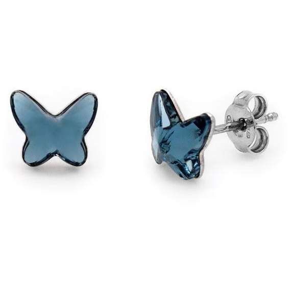 VICTORIA CRUZ Fantasy kék pillangós fülbevaló (Ag 925/1000, 1,231 g) (8435672441097)