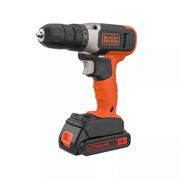 Black & Decker BCD001C2-QW Akkus fúró-csavarozó + 2x 1.5Ah Akku + Töltő