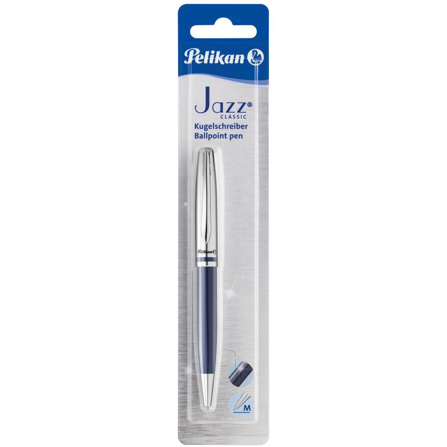 Pelikan Drehkugelschreiber Jazz Classic Metall dunkelblau Blister (807104) (807104)
