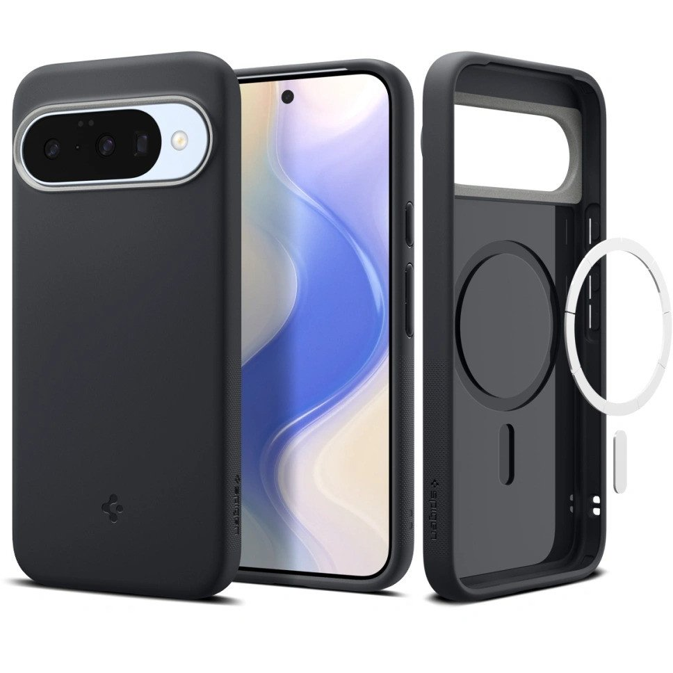Spigen NANO POP szilikon telefonvédő (kameravédő, MagSafe) FEKETE Google Pixel 10 / Pixel 10 Pro (ACS09713) (SPN16889)