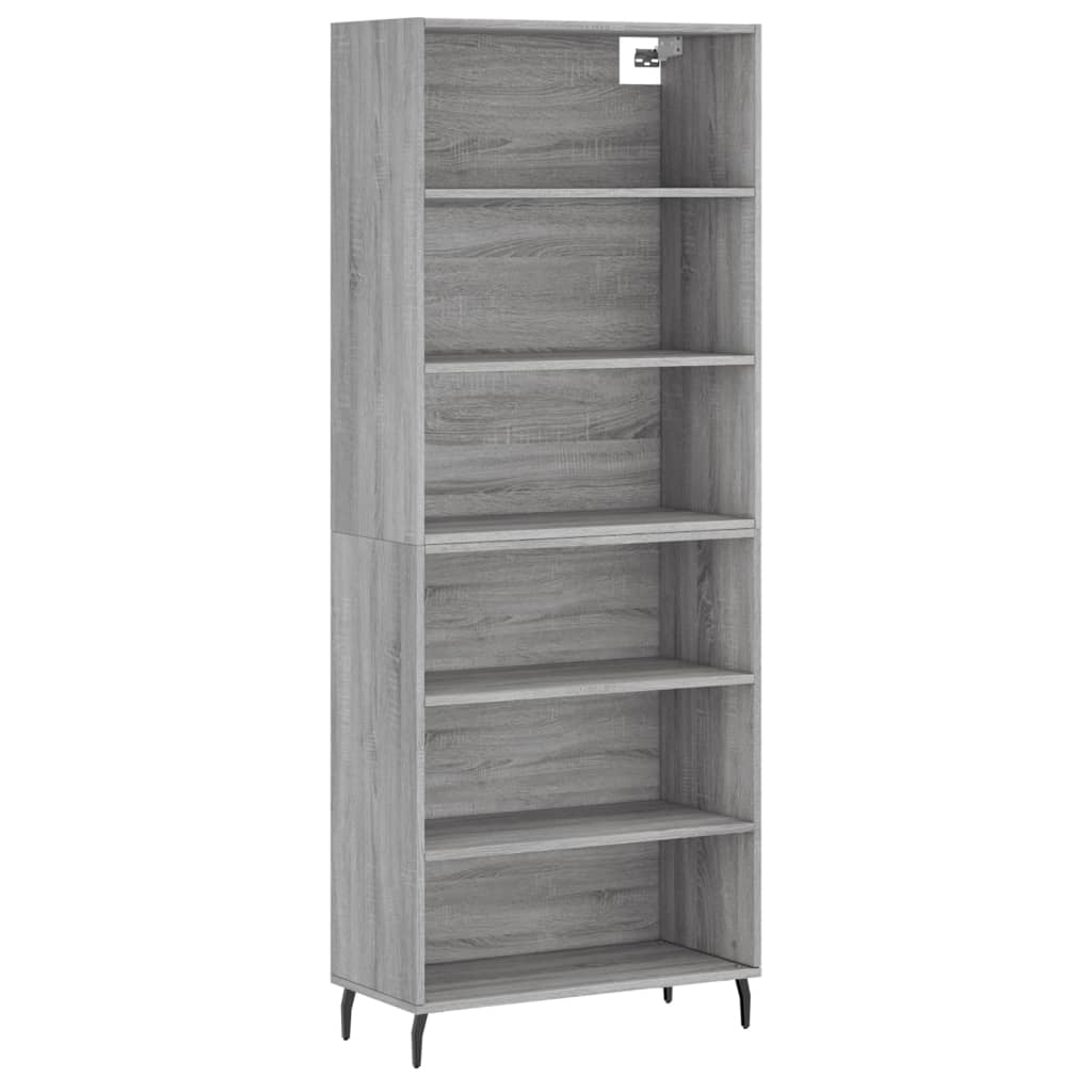 szürke sonoma szerelt fa magasszekrény 69,5x32,5x180 cm (3189595)