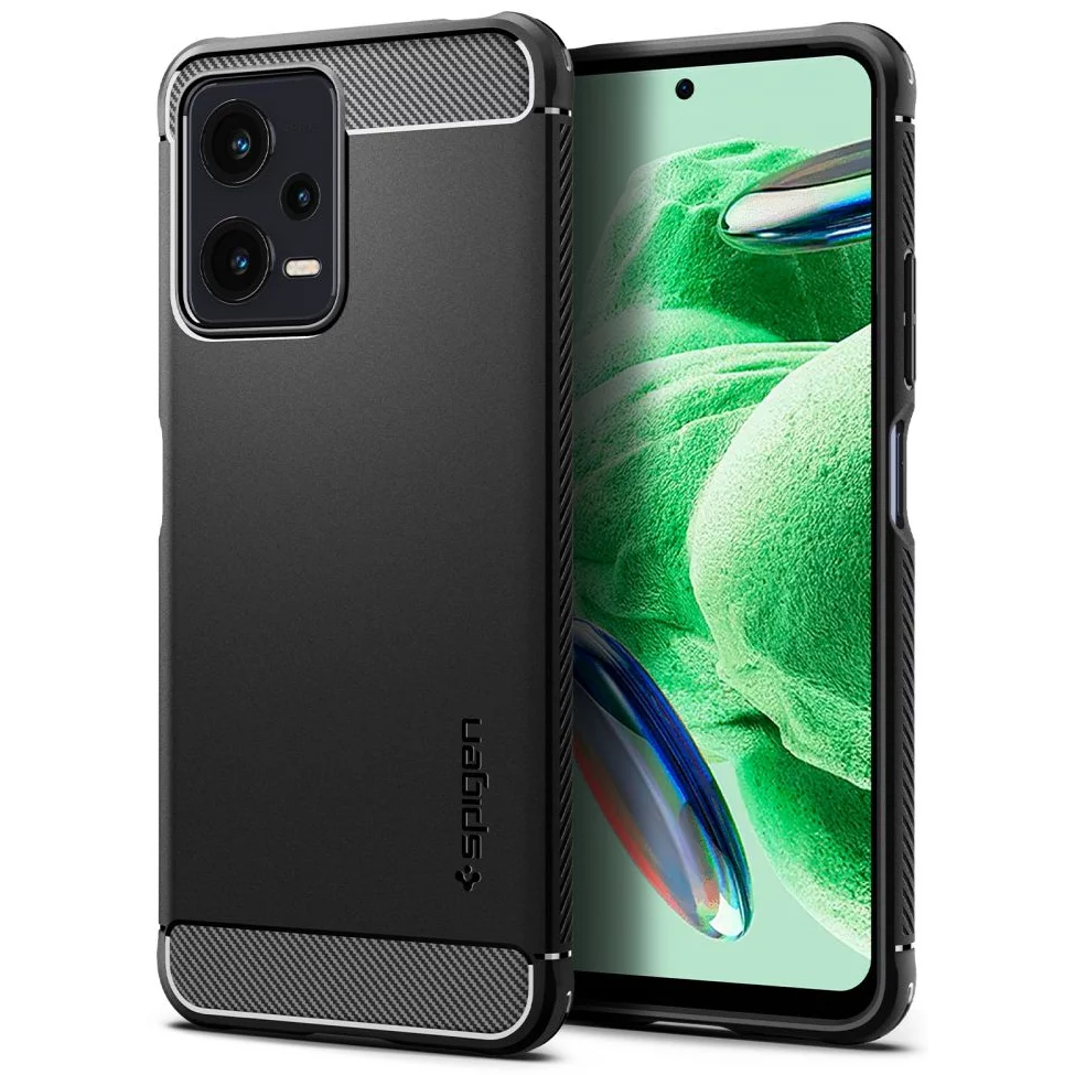 Spigen Rugged Armor Xiaomi Redmi Note 12 5G / POCO X5 5G tok fekete (ACS05787) (ACS05787)