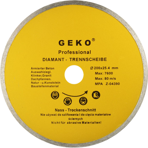  Geko tarcza diamentowa 200mm 25.4 pełna (G00249)