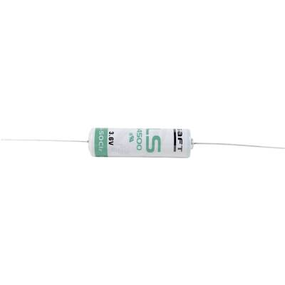 AA lítium ceruzaelem, forrasztható, 3,6V 2600 mAh, forrfüles, 14,5 x 50 mm, Saft LS14500CNA (LS14500CNA)