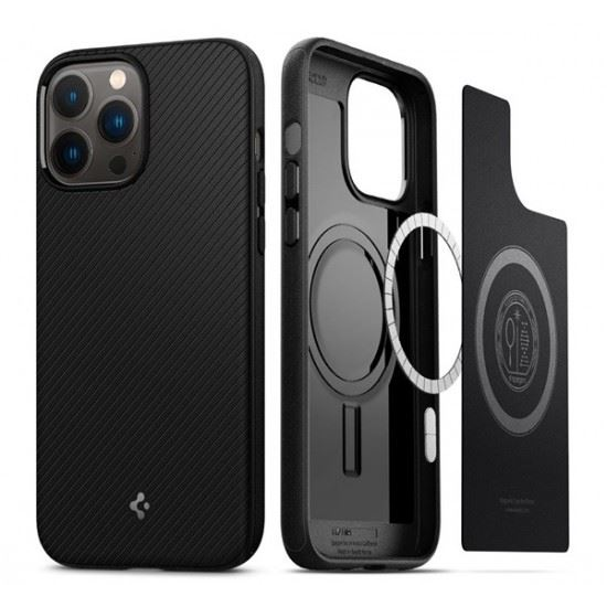 Spigen Core Armor Mag Apple iPhone 13 Pro Matte Black Magsafe tok fekete (ACS03295) (ACS03295)