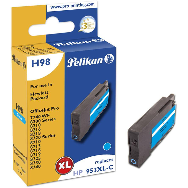 Pelikan Patrone HP H98  F6U16AE HP953XL cyan remanufactured