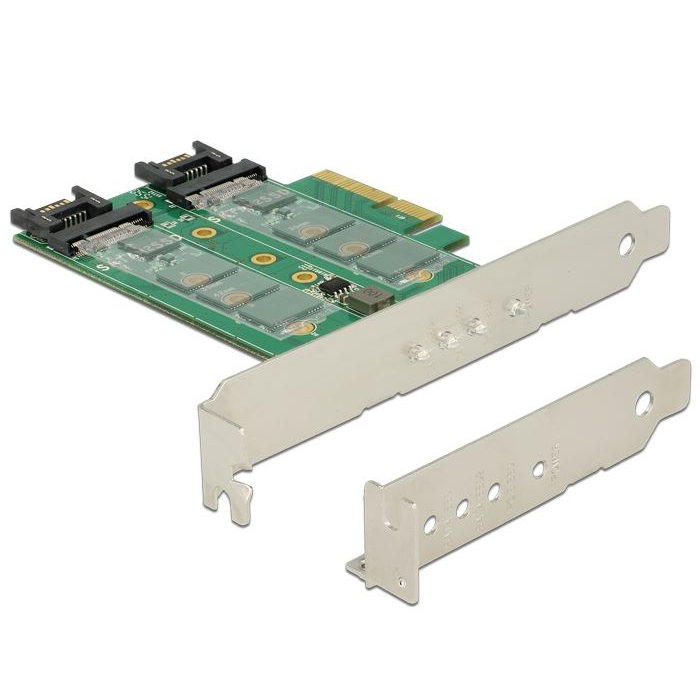 DeLock 3x M.2 bővítő kártya PCI-E (89518) (DeLock 89518)