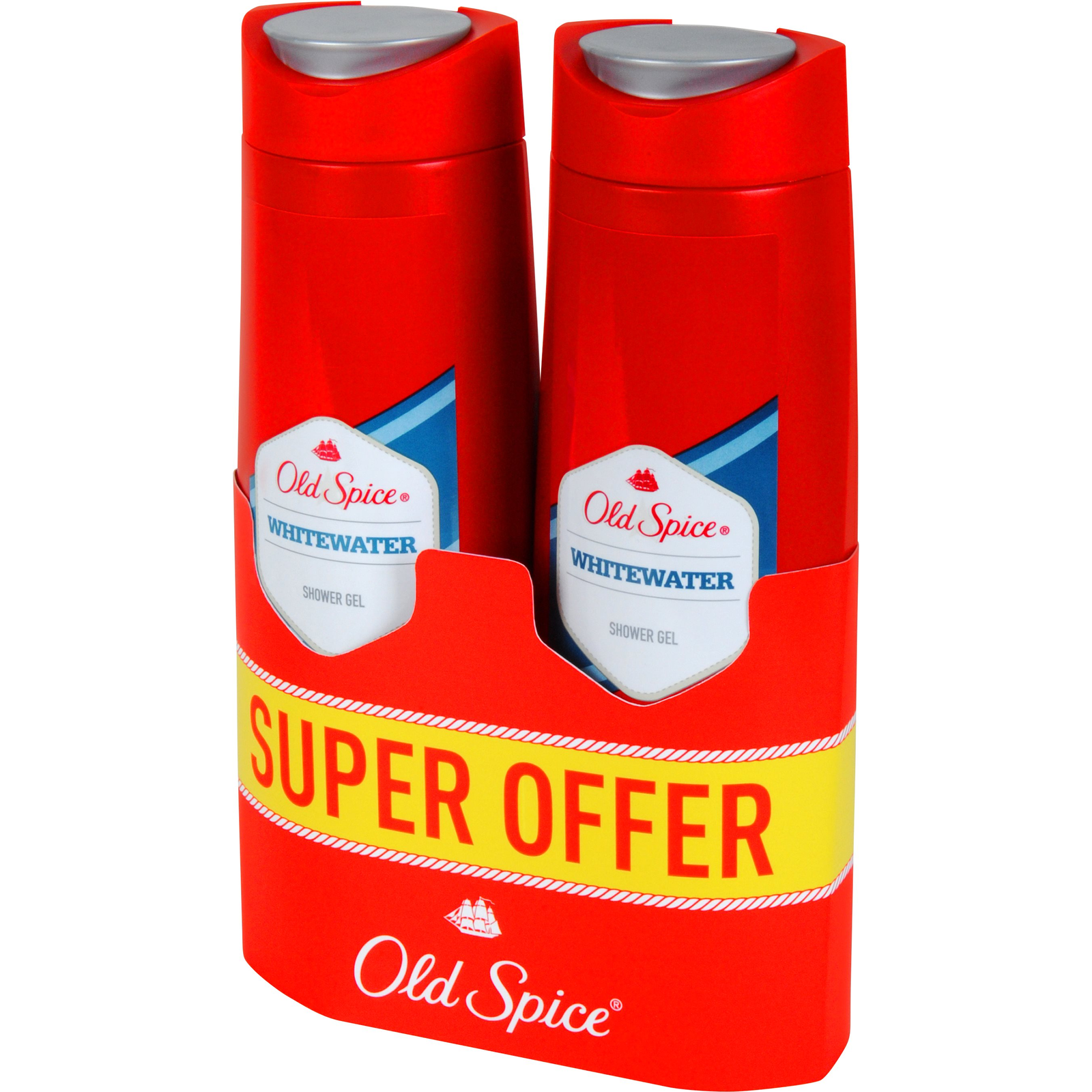 OLD SPICE Whitewater Shower Gel pack 2× 400 ml (8001841671611)