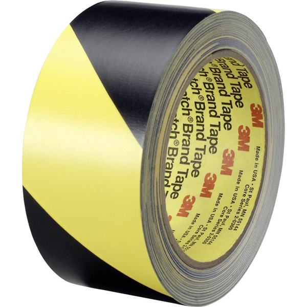 3M 57025033 biztonsági jelölőszalag, fekete-sárga, 33 m x 50 mm