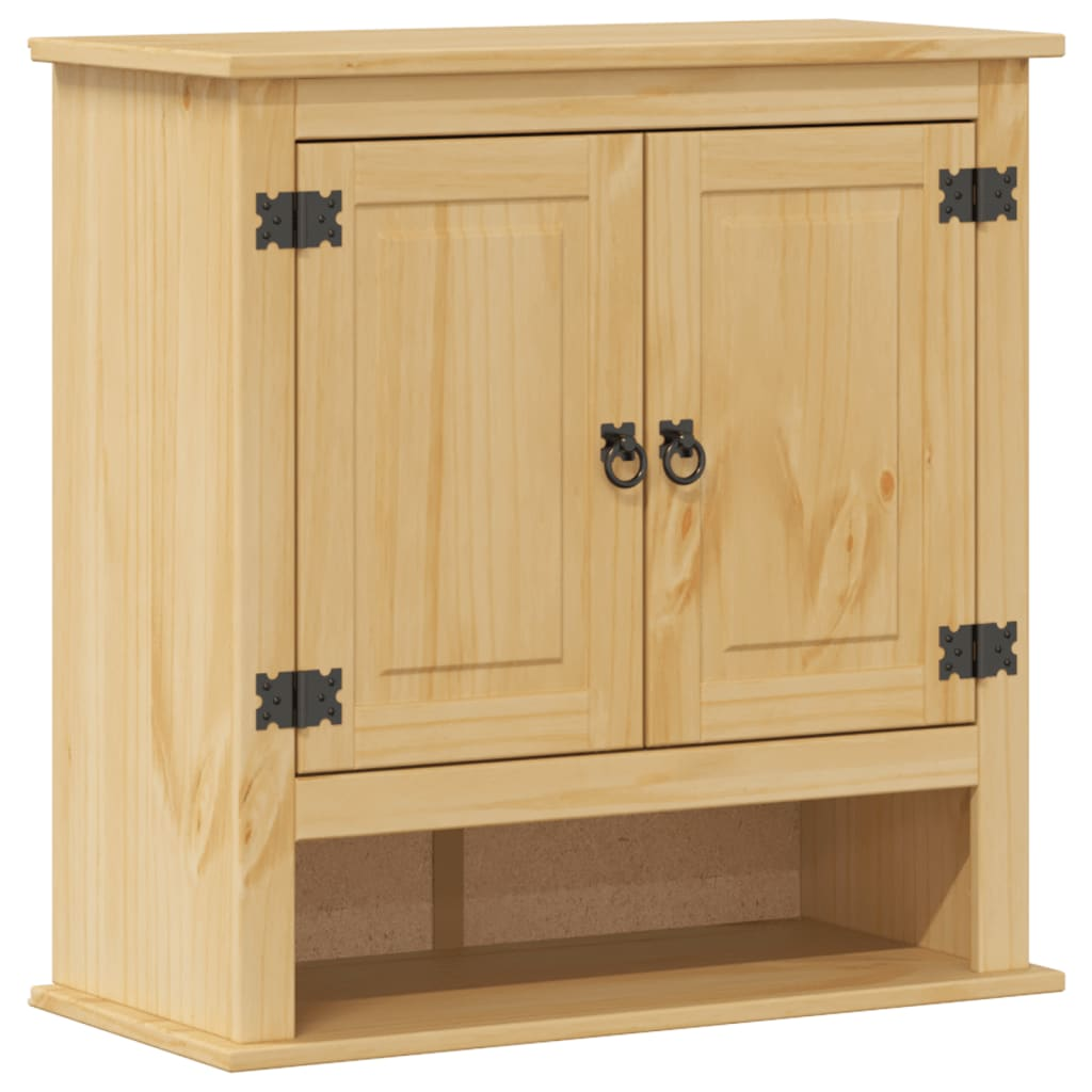 Corona tömör fenyőfa fali fürdőszobaszekrény 70 x 33 x 70,4 cm (4013406)