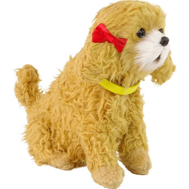 Interaktív Plüss Puha Szőrű Uszkár Kutya (12704)