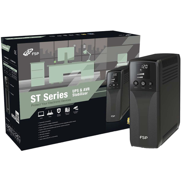 FSP ST 1500 UPS-enhed Interaktivt indgangsstik 1,5 kVA 900 W
