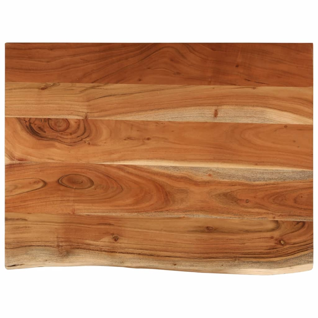 tömör akácfa téglalap alakú fürdőszobai pult 80 x 60 x 2,5 cm (370260)