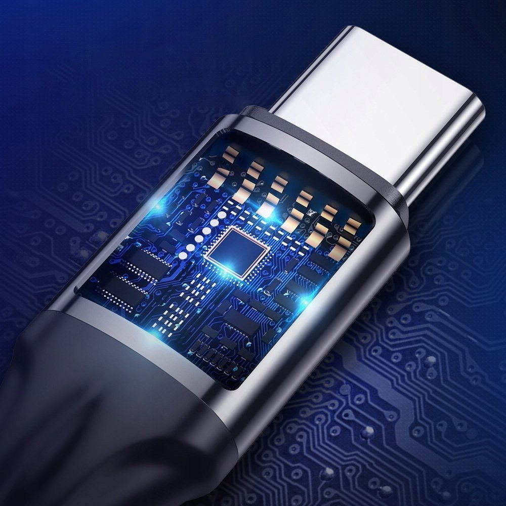 Dudao L3ST USB-A-Type-C Kábel 5A 1.2 m-Fekete (6976625333035)