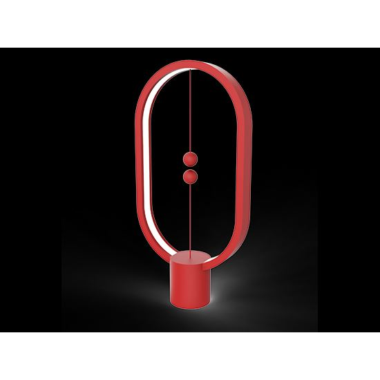 Allocacoc Heng Balance Elipse műanyagvázas USB C csatlakozású lámpa piros (DH0075RD/HBLEUC) (DH0075RD/HBLEUC)