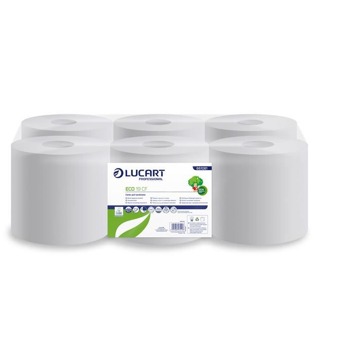 Lucart Eco kéztörlő, tekercses 2 rétegű fehér (/861081) (L861081)
