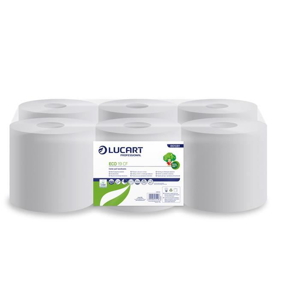 Lucart Eco kéztörlő, tekercses 2 rétegű fehér  (/861081)