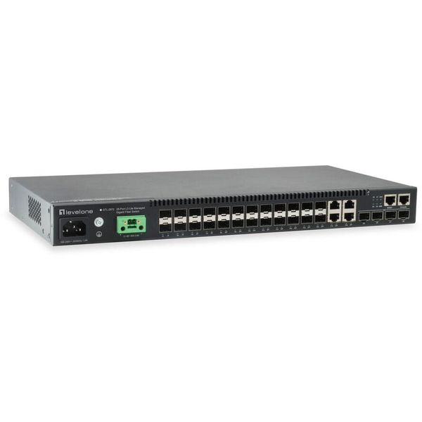 LevelOne GTL-2872 netwerk-switch Managed L3 Zwart
