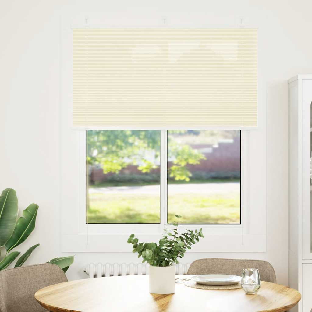 pliszírozott redőny krém 105x100 cm szövetszélesség 104,4 cm (4015280)