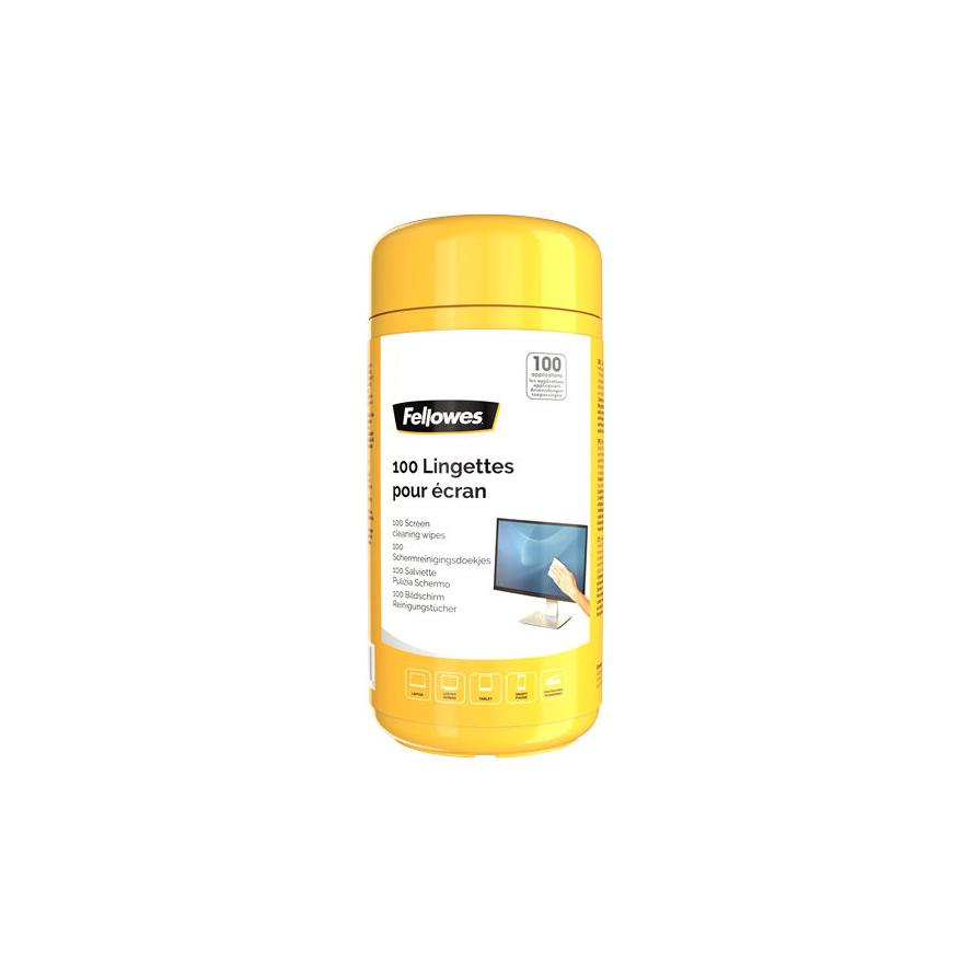 Fellowes Reinigung Tücher für Bildschirme mehrfarbig 100PK (9970311)