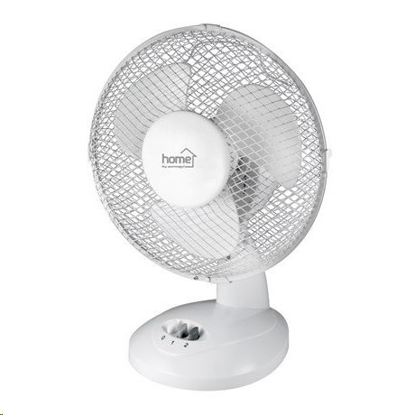 Настолен вентилатор, Home, 30 см, 40 W, бял