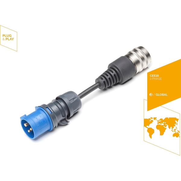 Juice Technology biztonsági adapter JUICE CONNECTOR, CEE16 / 230V, 1-fázisú (kék, JUICE BOOSTER 2-hez) (EA-JCB1)