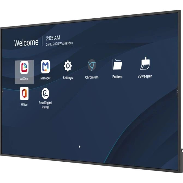 Viewsonic CDE8614-2C skilte display Digital fladpaneldisplay 2,18 m (86") LCD Wi-Fi 500 cd/m² 4K Ultra HD Sort Indbygget processer Android 14 24/7