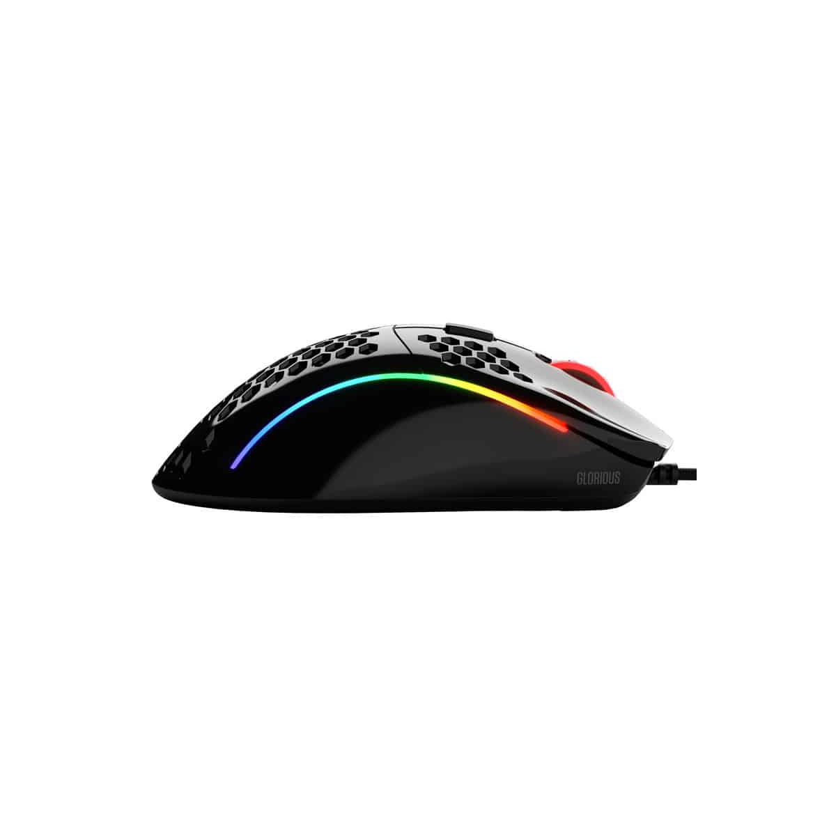 Glorious Model D Glossy Black optikai gaming egér 12000 DPI (GD-GBLACK)
