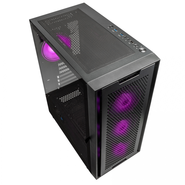 Kolink Observatory Duo PC Case, RGB осветление, E-ATX, Mid Tower, черен