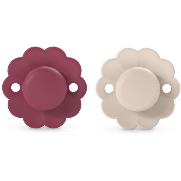 Комплект 2 физиологични залъгалки, Suavinex Wonder, бежово/лилаво, 6-18 месеца