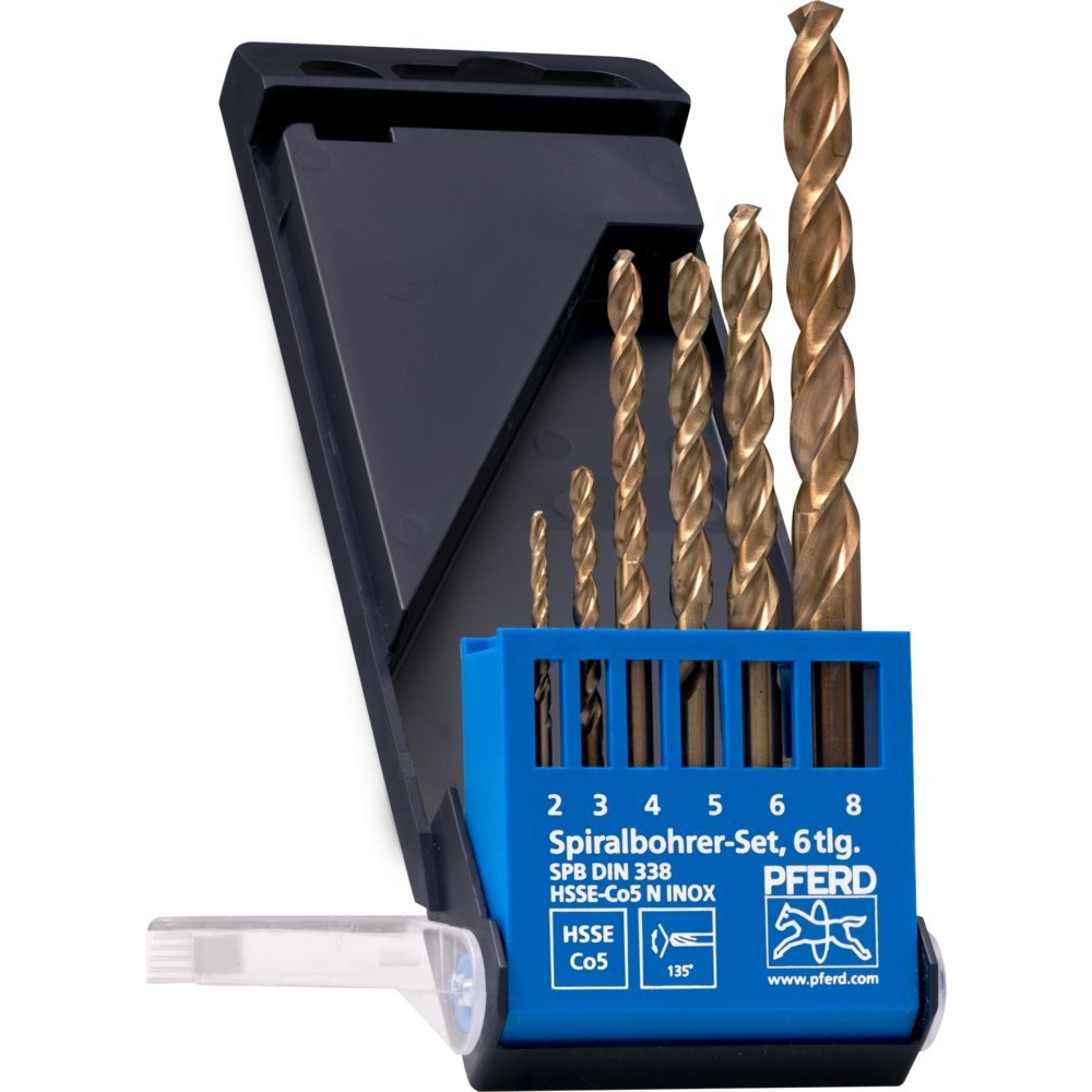 PFERD TOOLS 25298004 Fém spirálfúró készlet 6 részes 1 készlet ( )